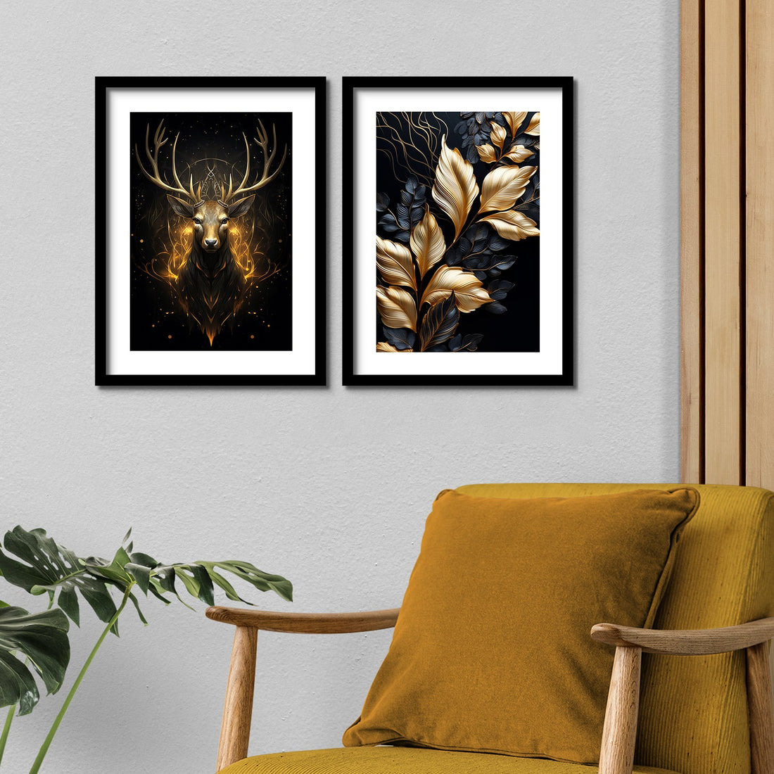 Shining Golden Colour Deer