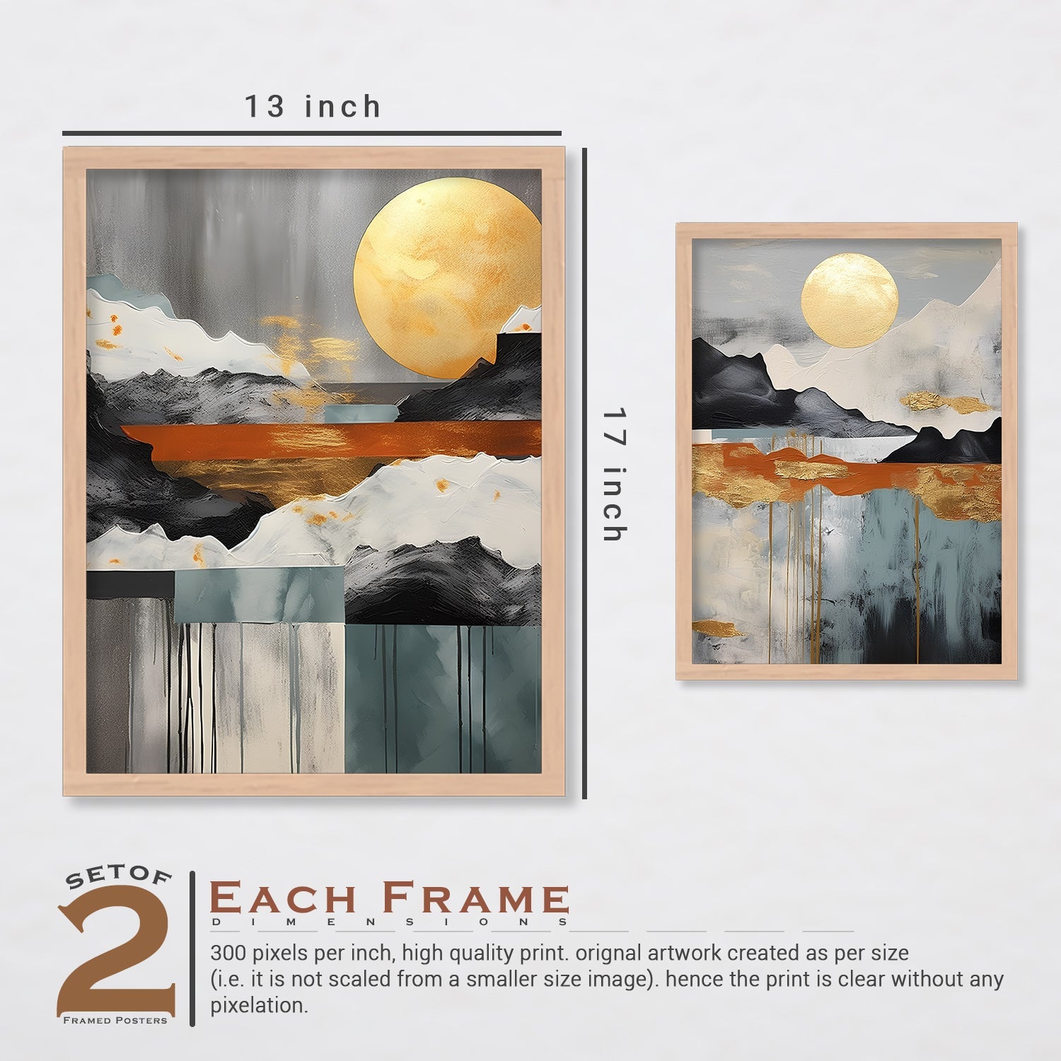 Moon On Mountain View