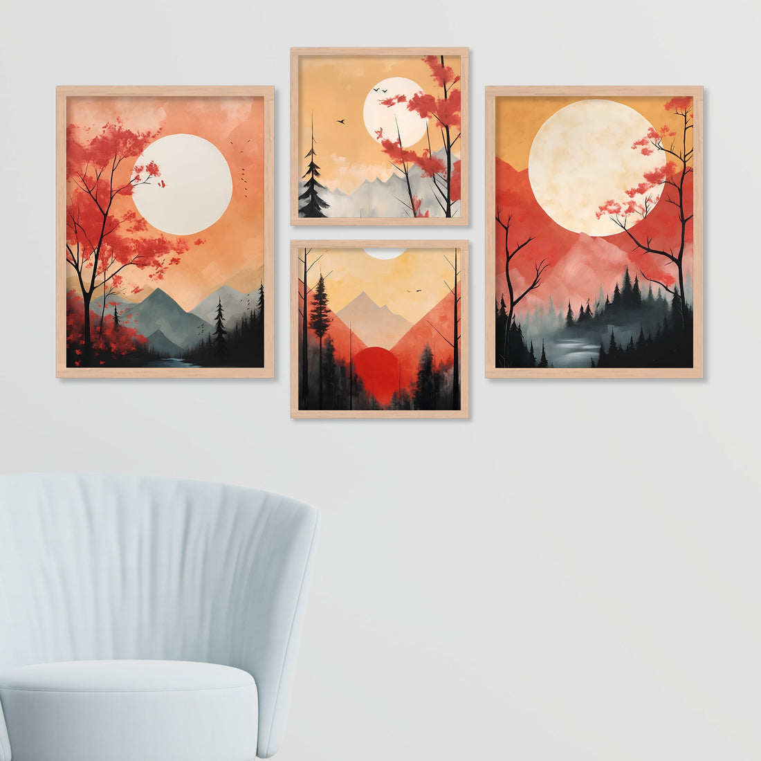 Mountain Riverside Sunset