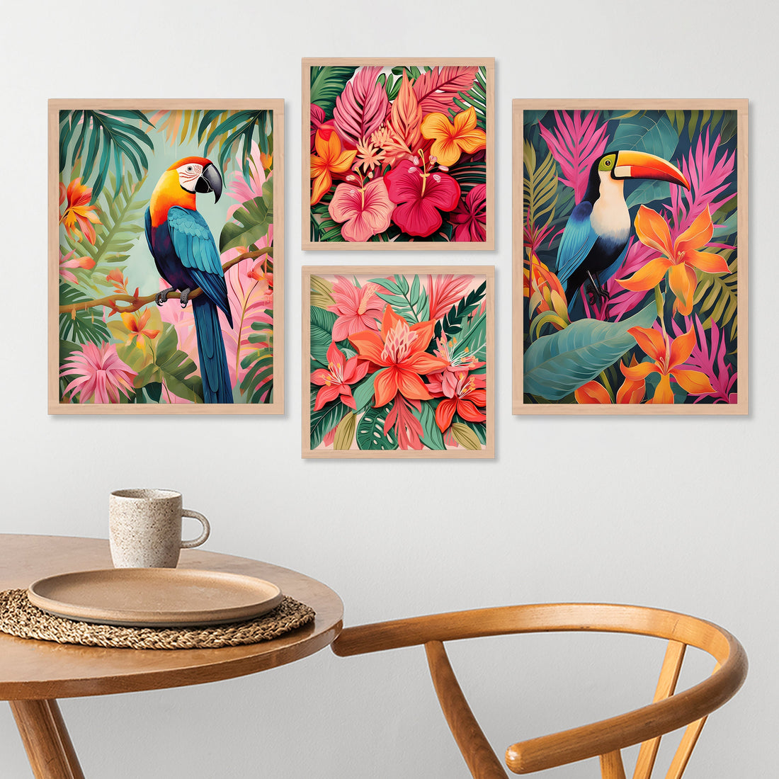 Colourful Parrot Art