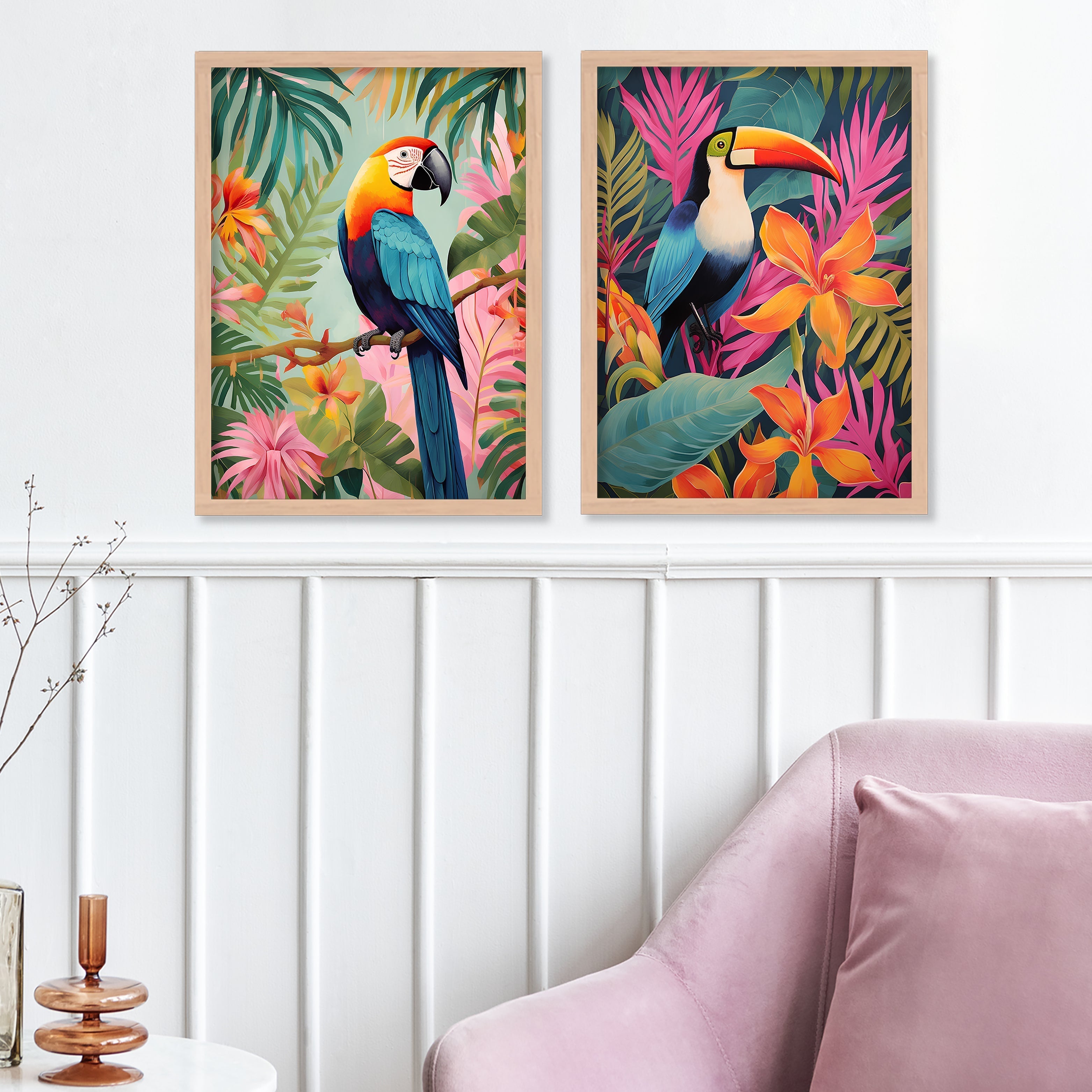 Colourful Parrot Art
