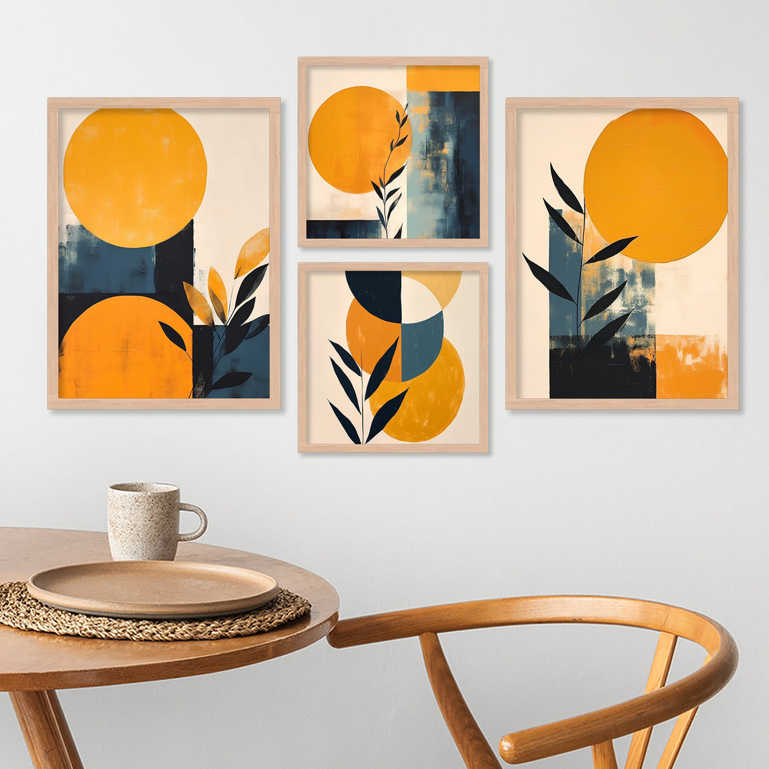 Yellow Colour Circle Design