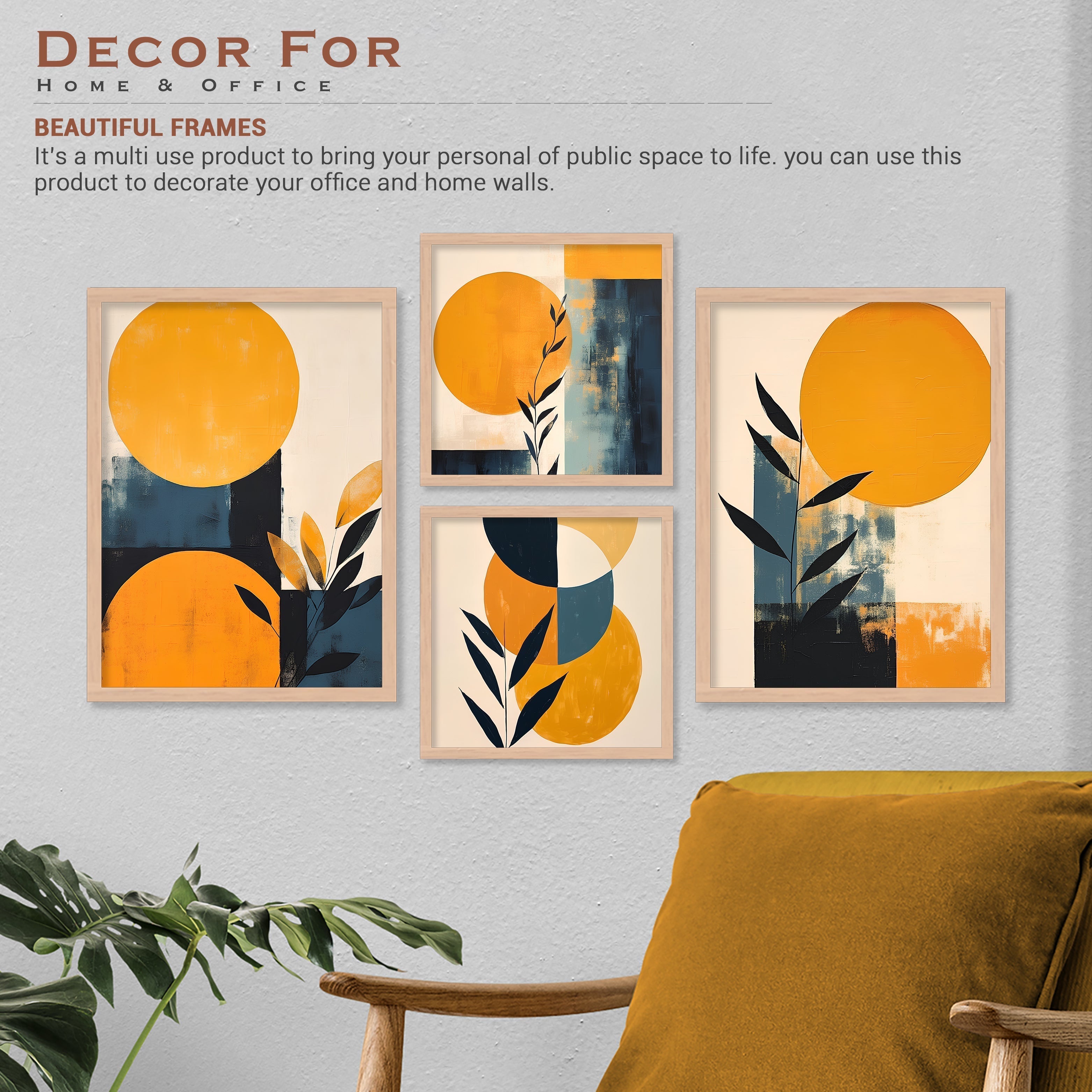 Yellow Colour Circle Design