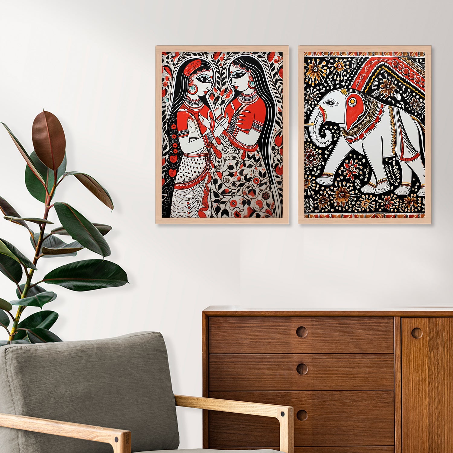 Floral Wall Painting