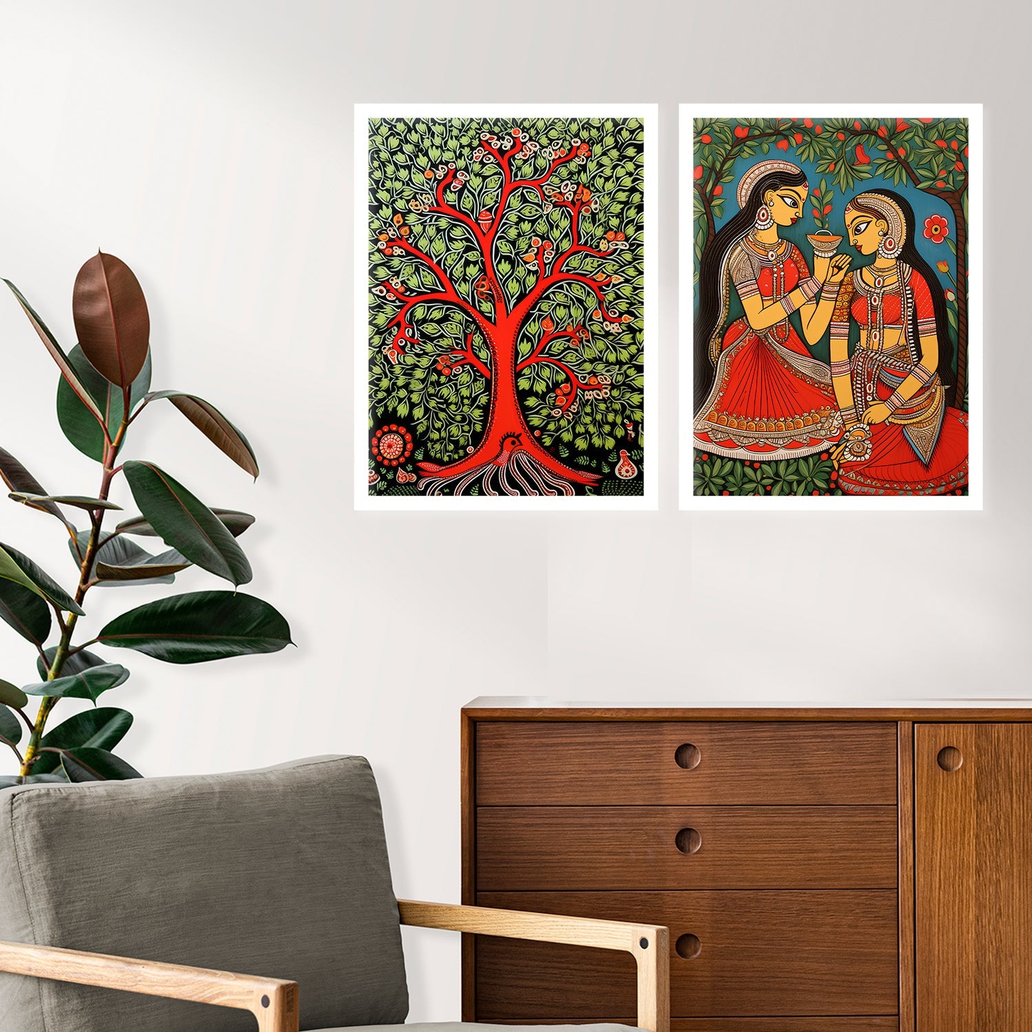 Floral Fantasy Wall Painting