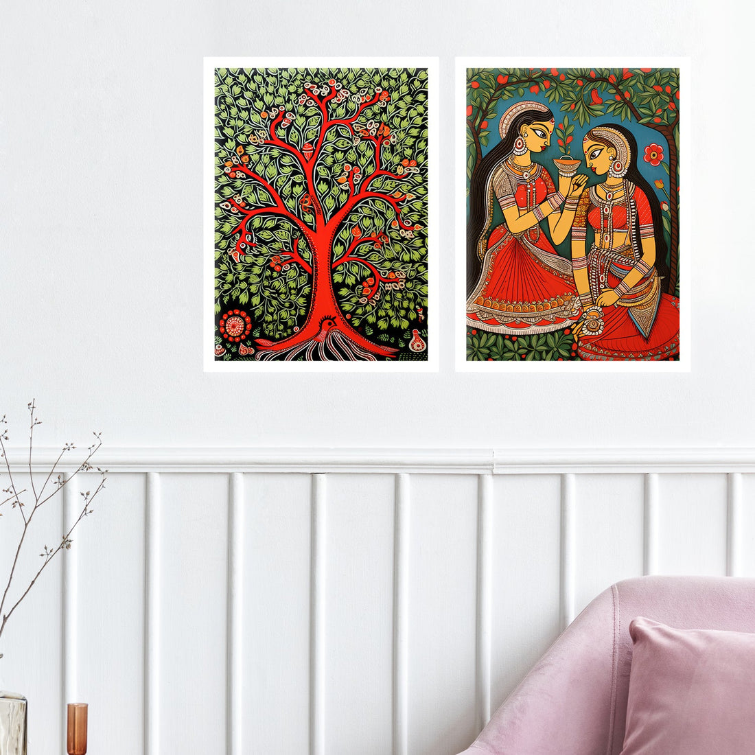 Floral Fantasy Wall Painting