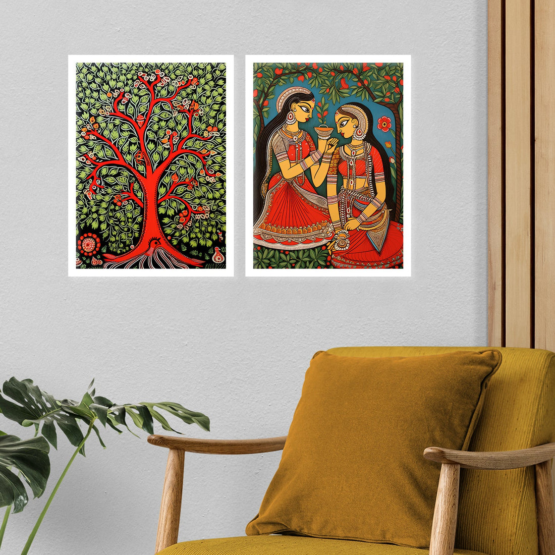 Floral Fantasy Wall Painting