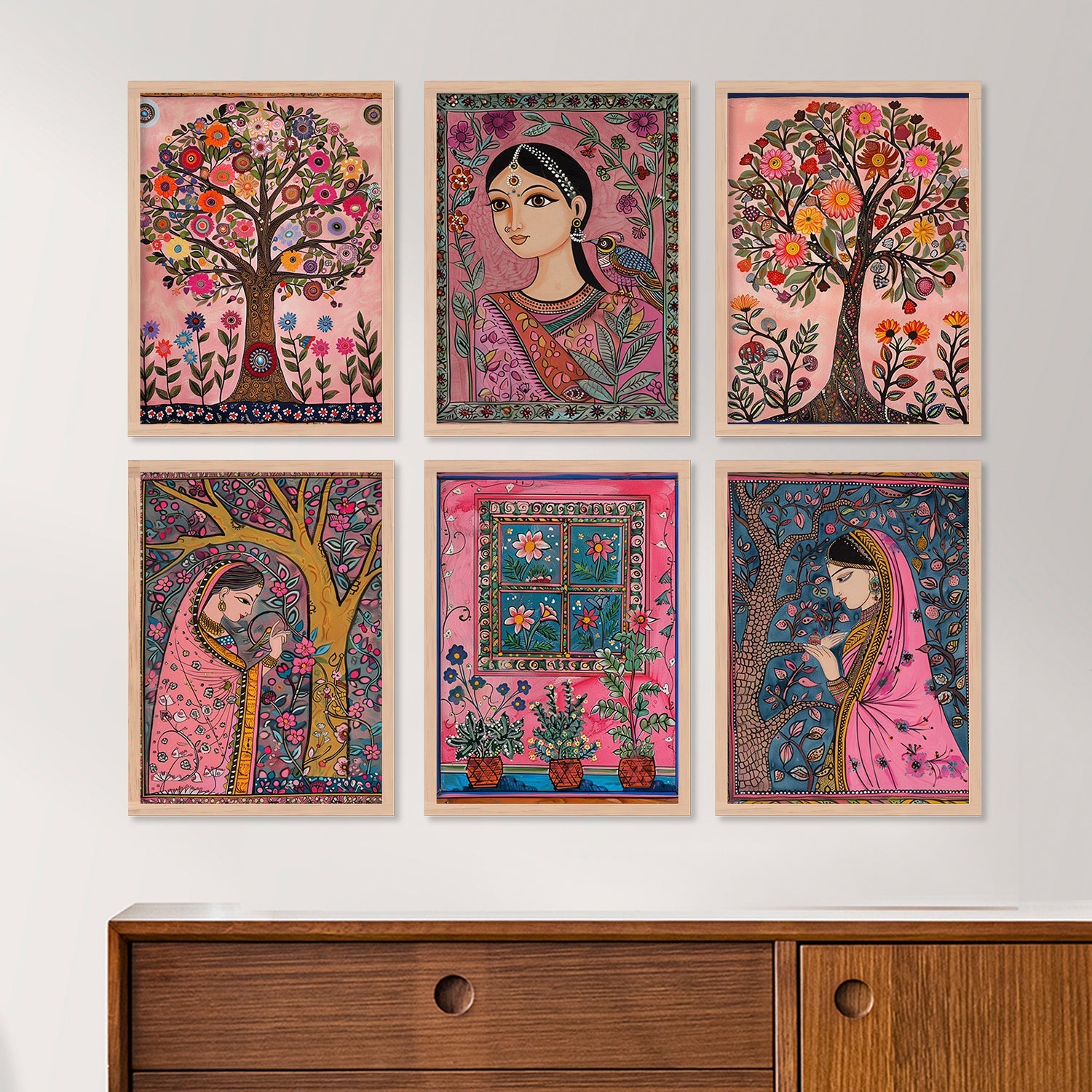New Madhubani  Tree Paintings
