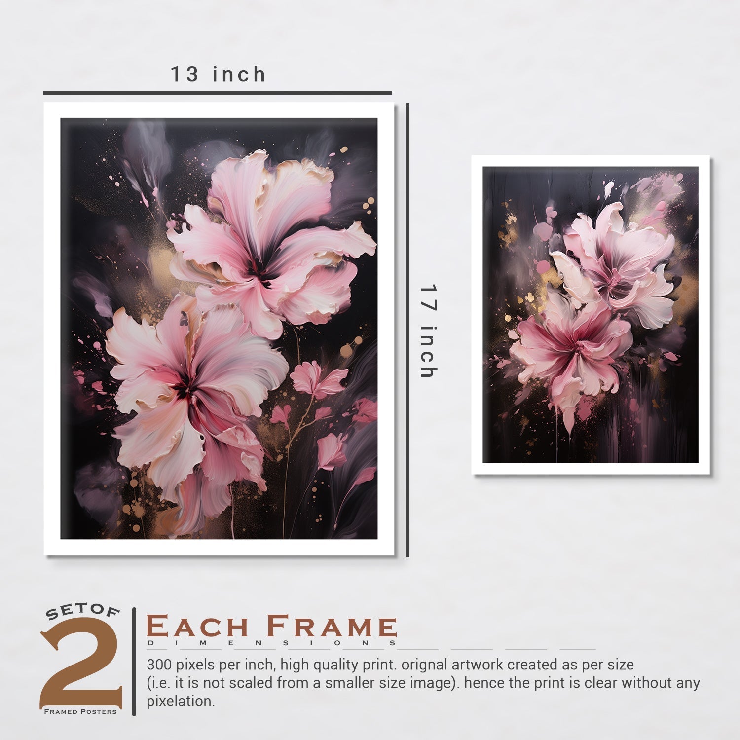 Pink Flower Art