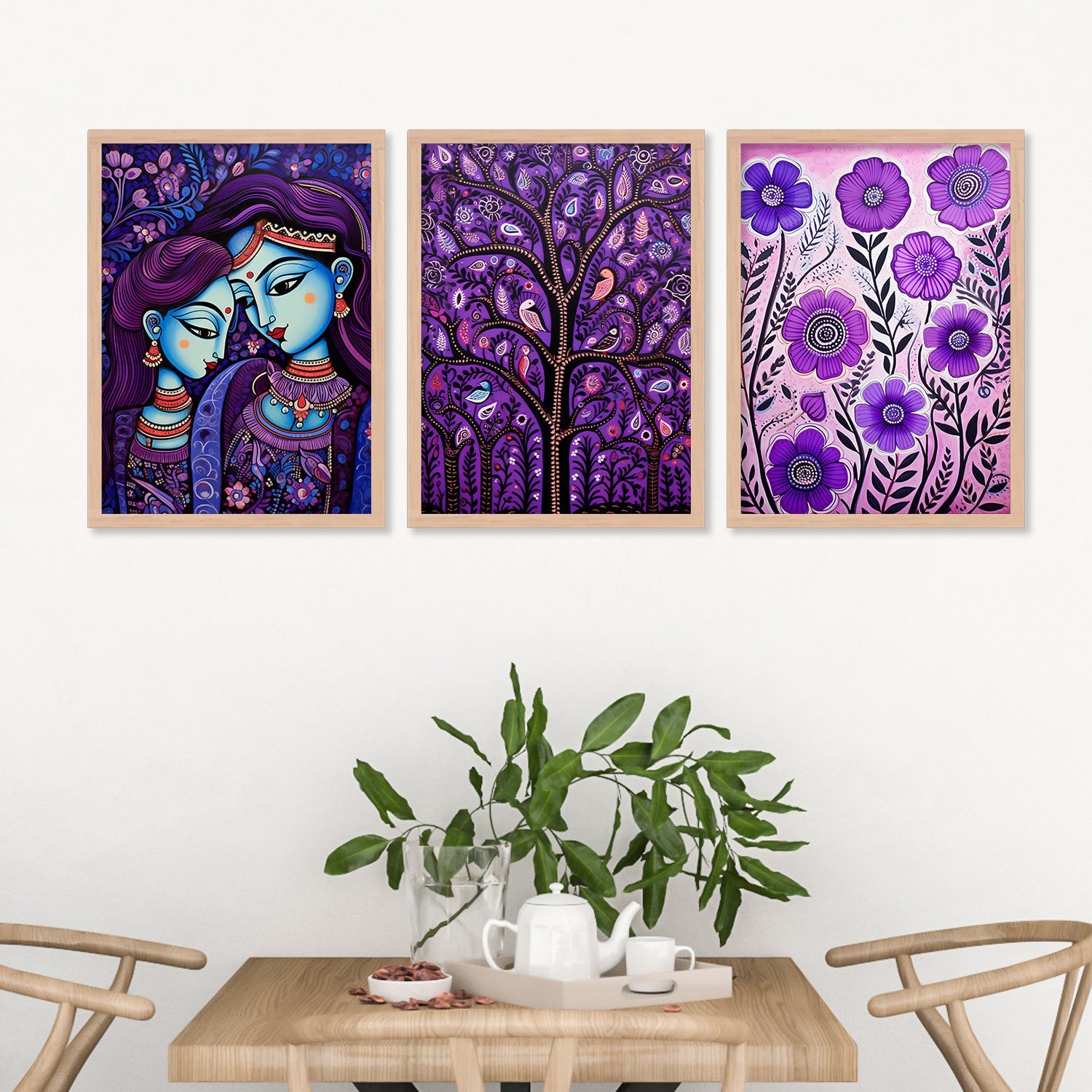 Sisters Love Wall Painting