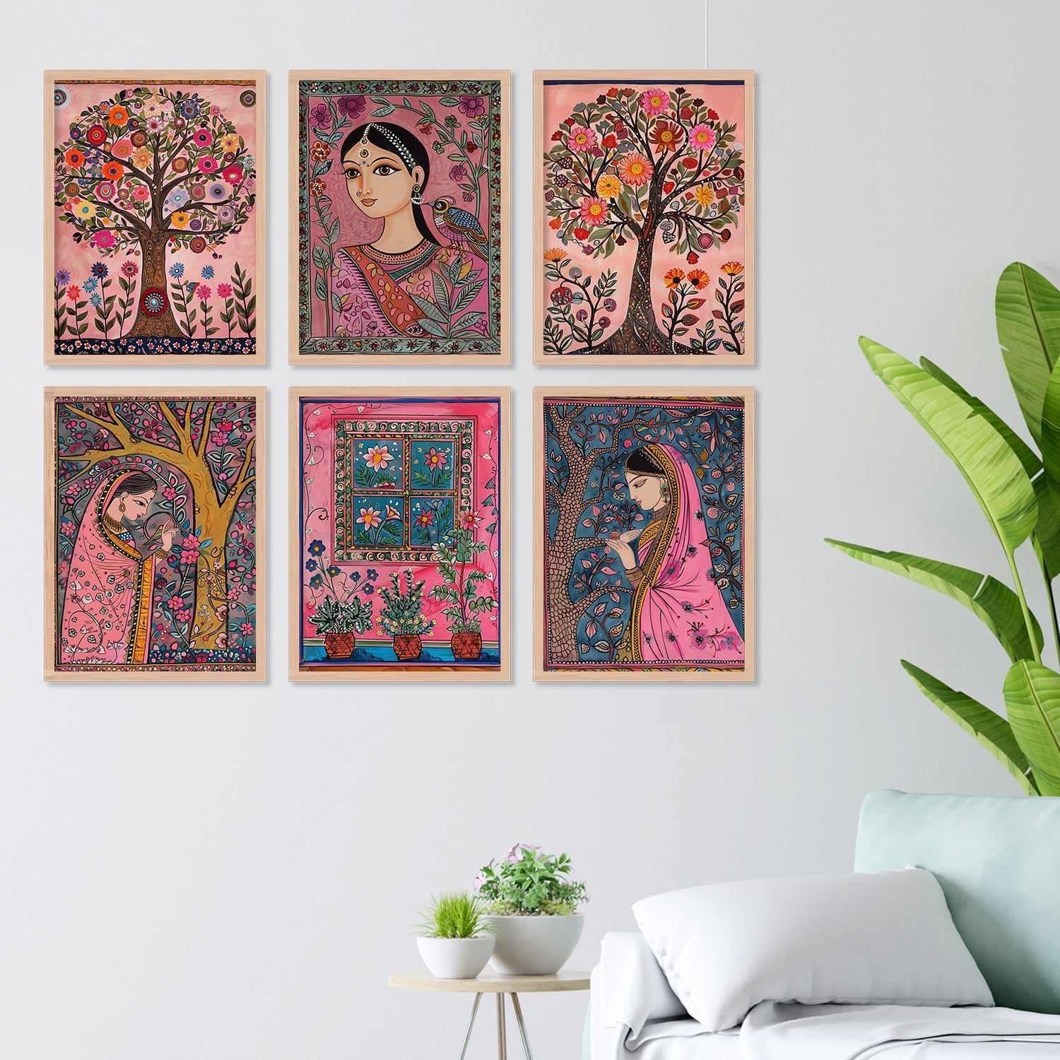 New Madhubani  Tree Paintings