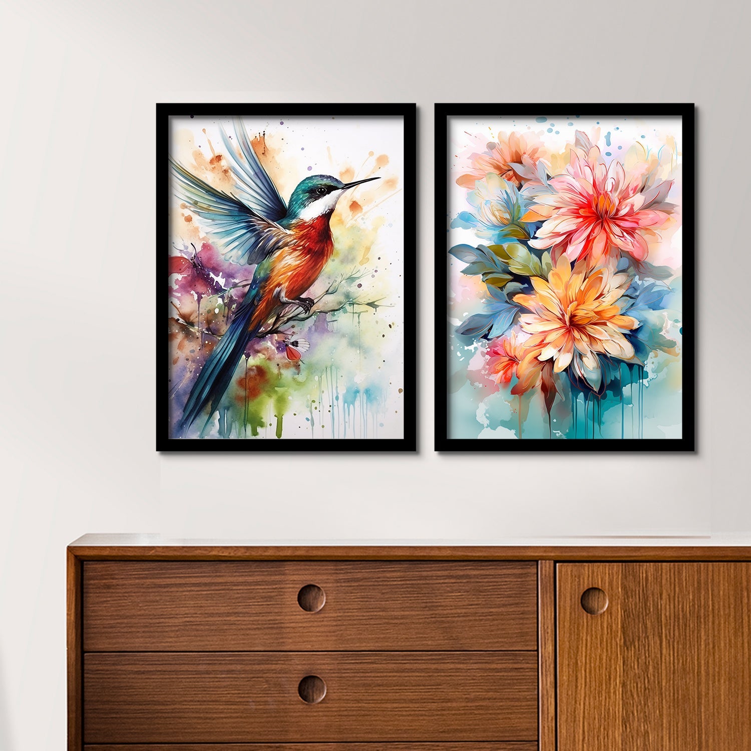 Holi Colour Bird Art