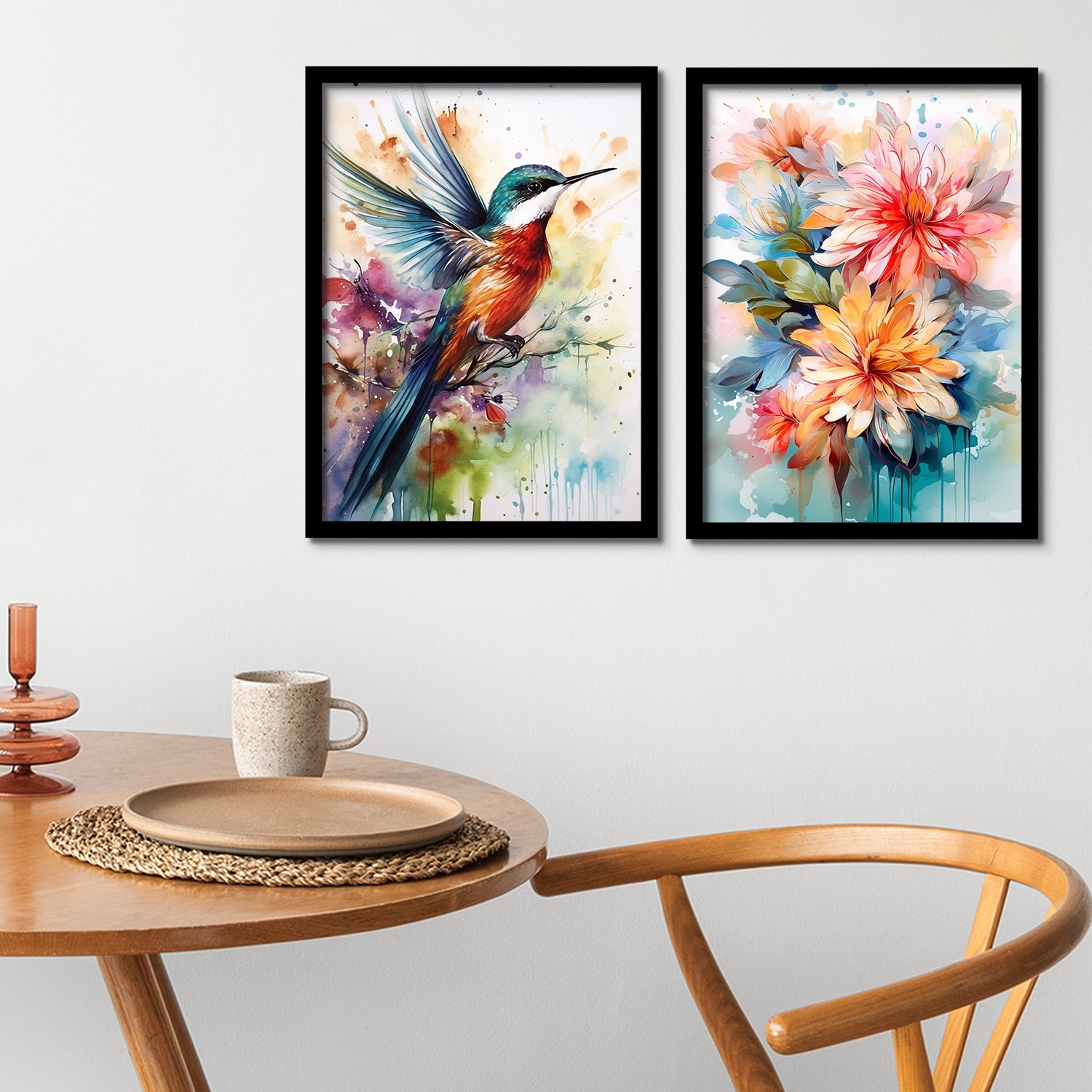 Holi Colour Bird Art