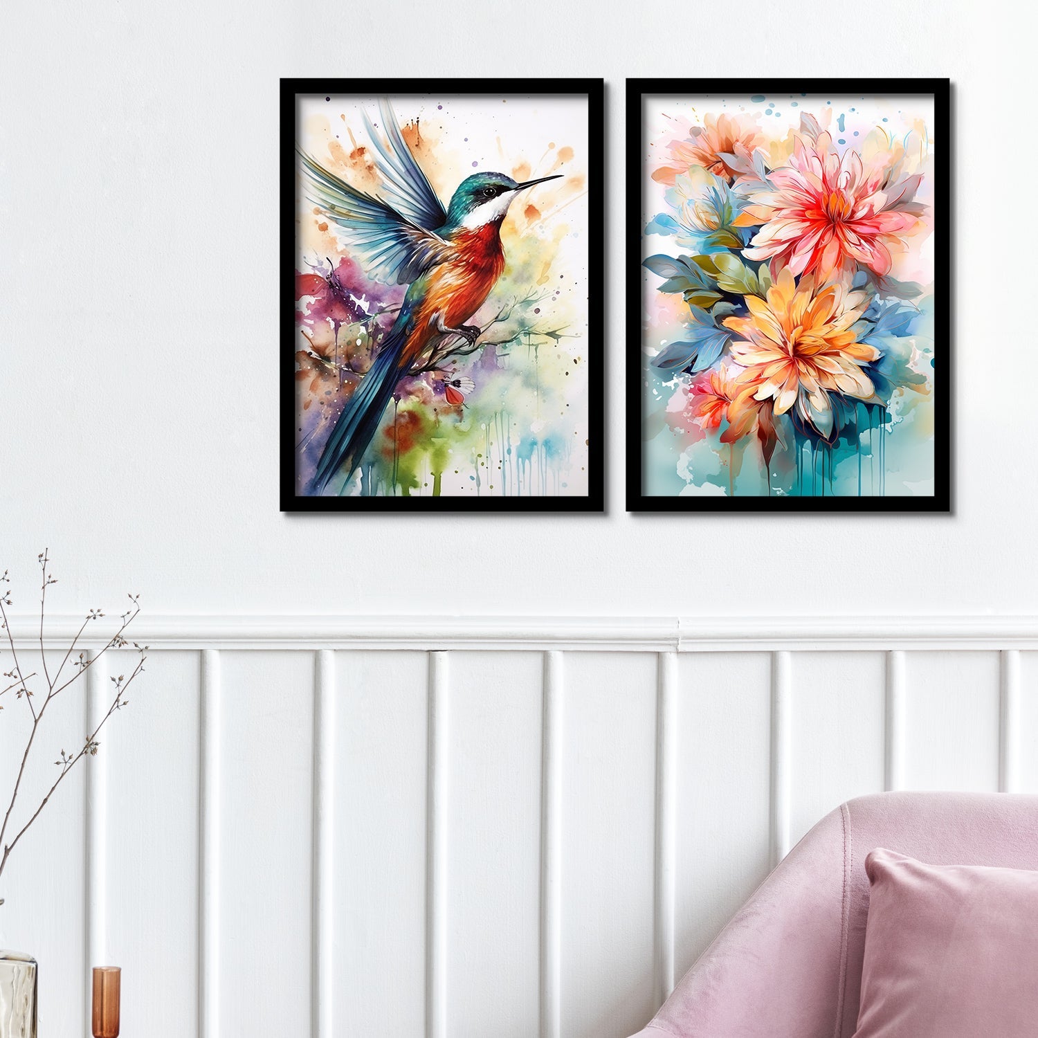 Holi Colour Bird Art