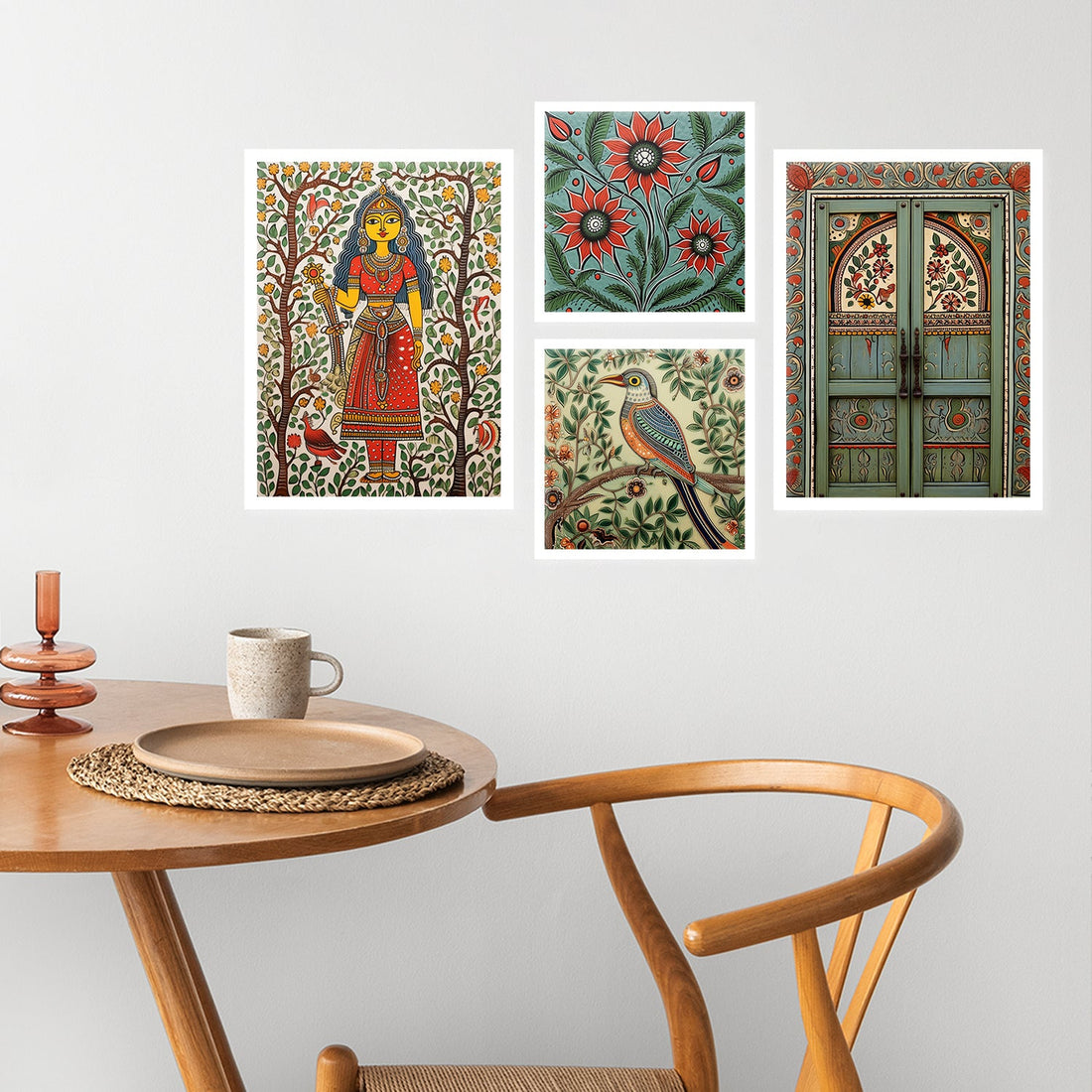 Fourfold Flower Fables Wall Painting