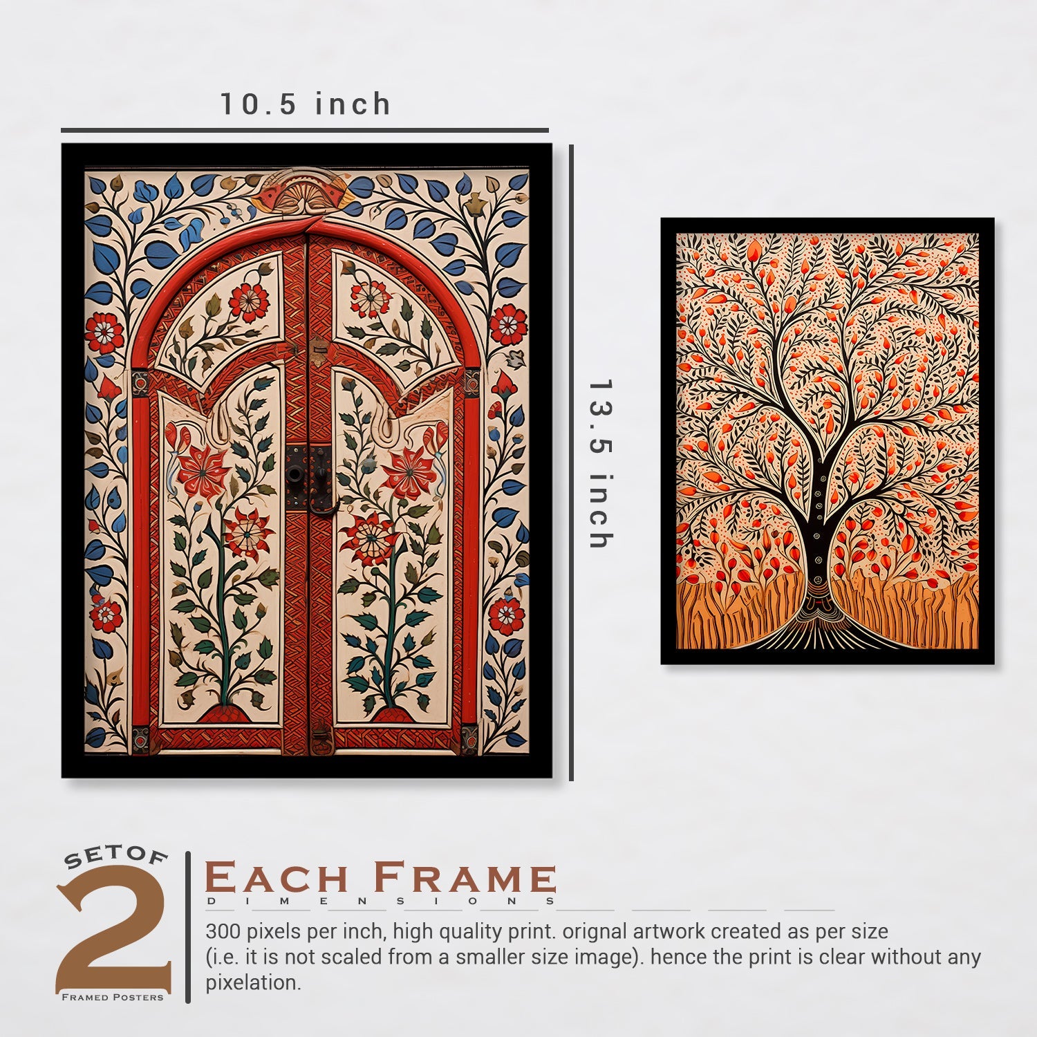 Tree Madhubani