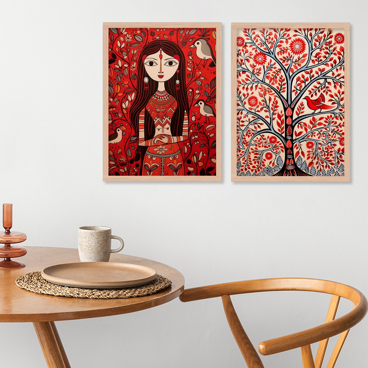 Floral Symphony Wall Painting