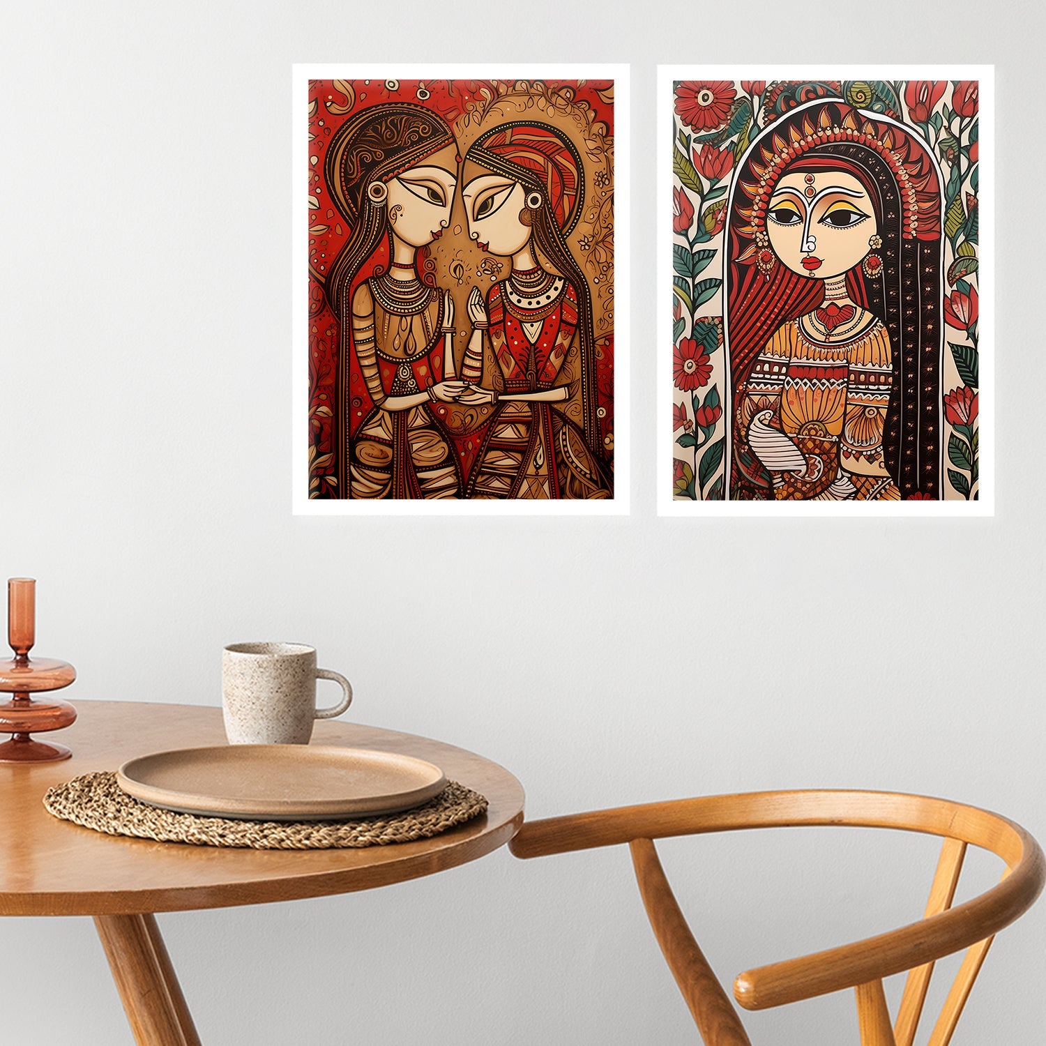 Soulful Sisters Wall Painting