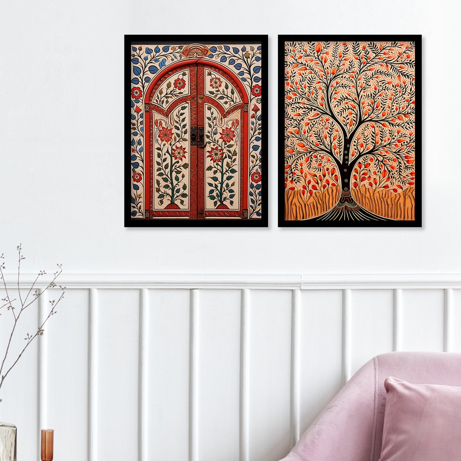 Tree Madhubani