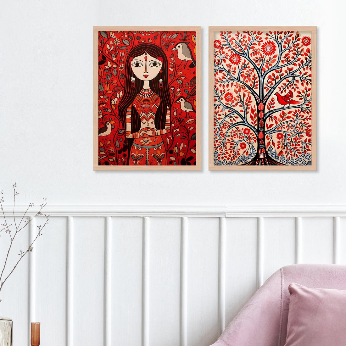 Floral Symphony Wall Painting
