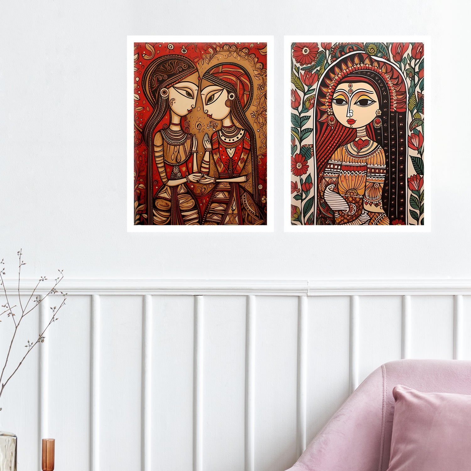 Soulful Sisters Wall Painting