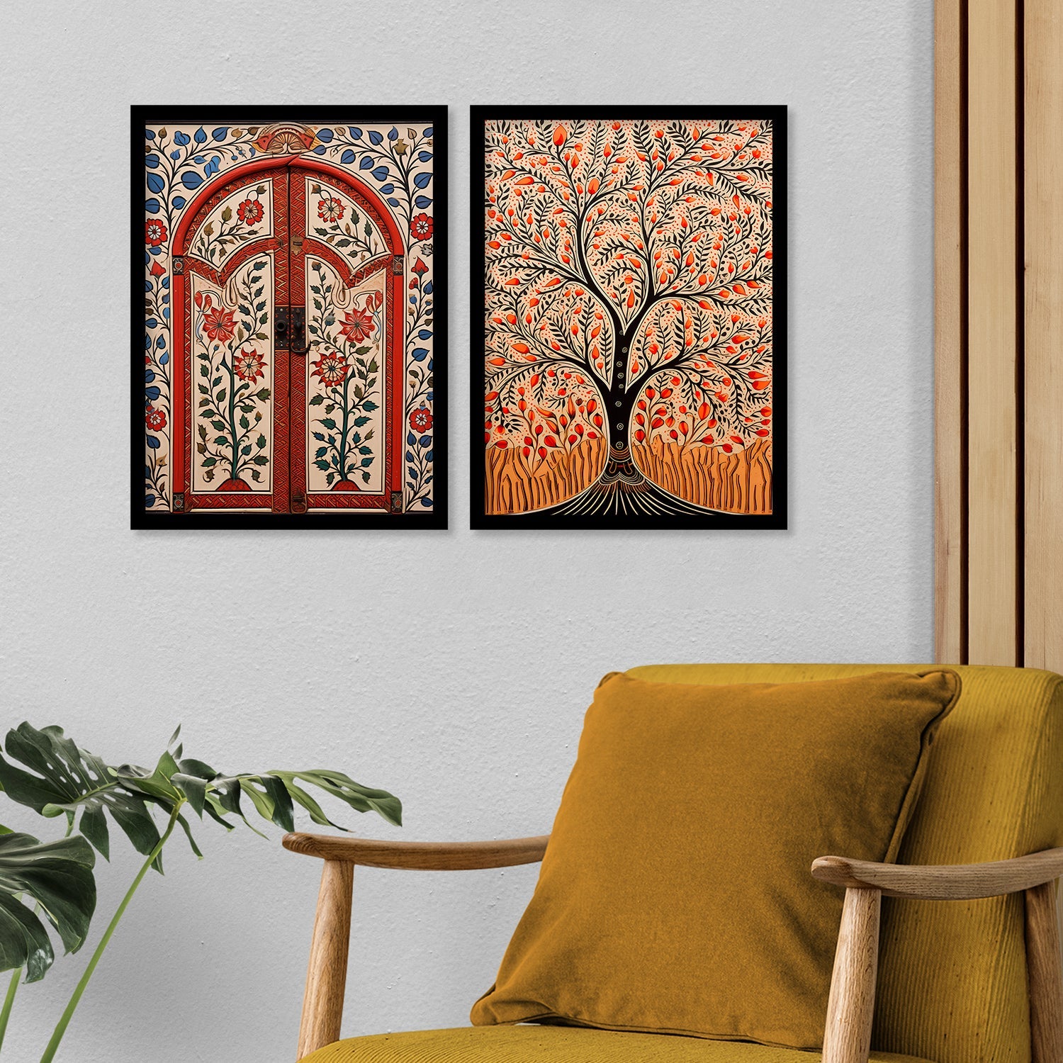 Tree Madhubani