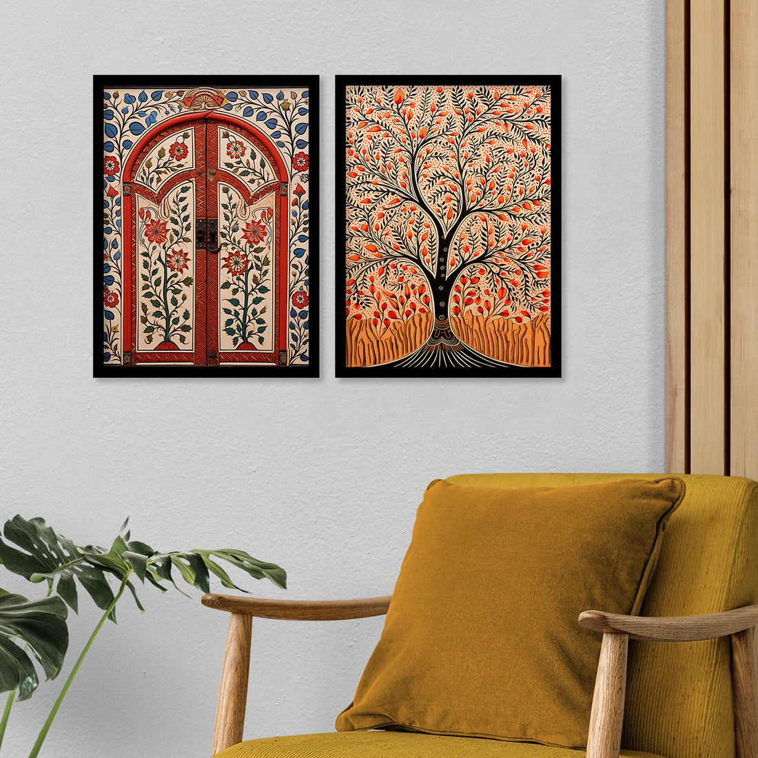 Tree Madhubani