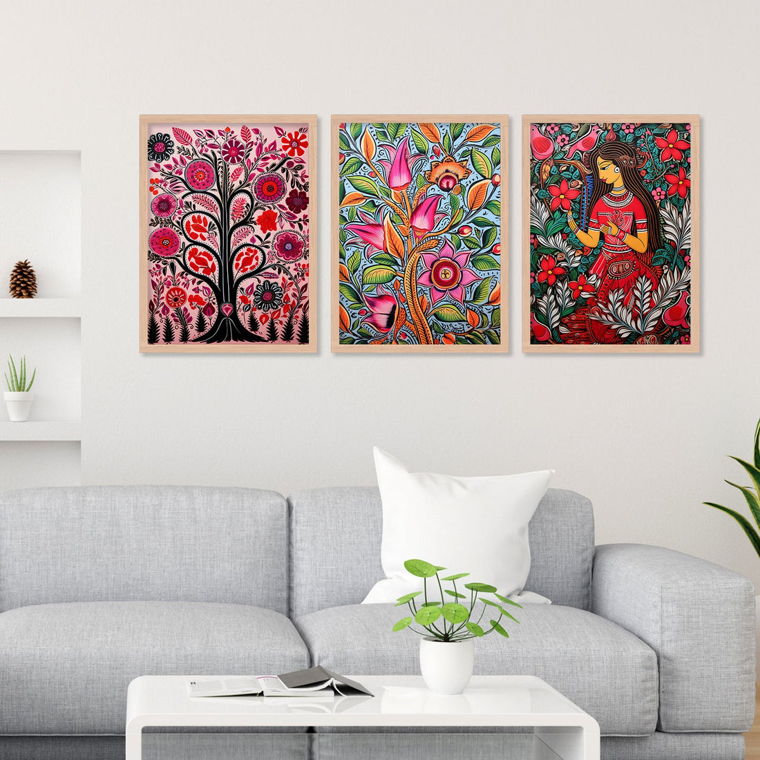 Lotus Love Wall Painting