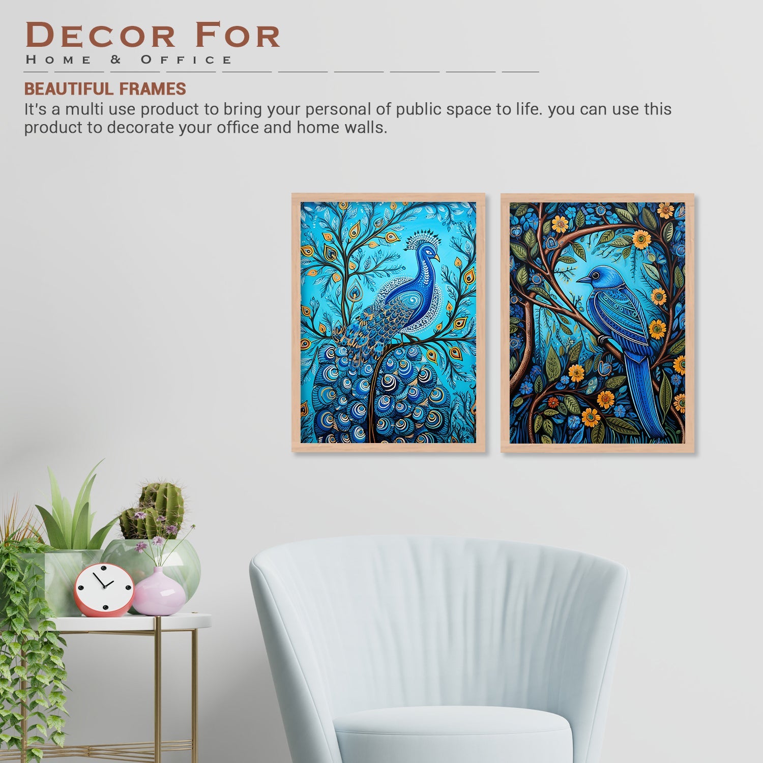 Peacock And Bird