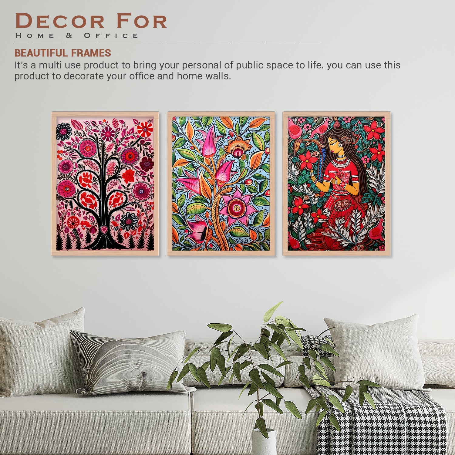 Lotus Love Wall Painting