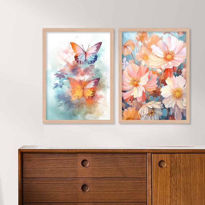 Paintings Set of - 2 White