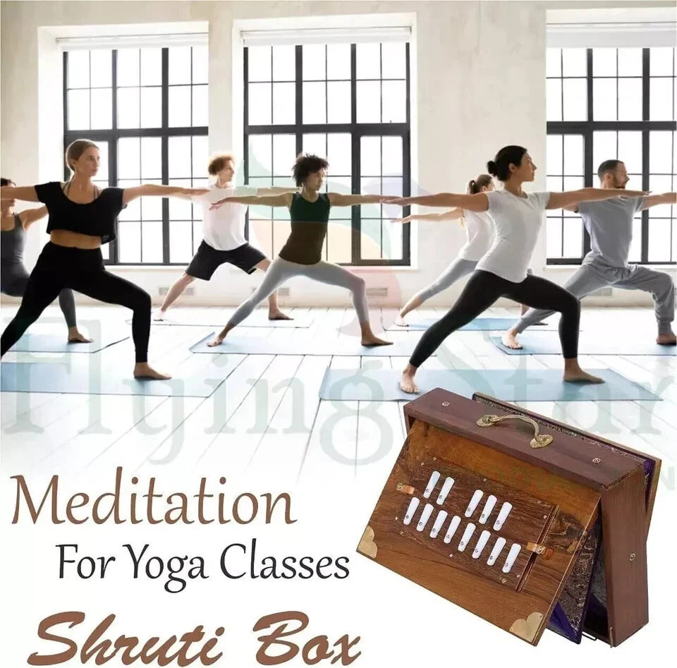 15" Shruti Box, Teak Wood Music Instrument